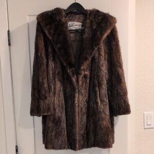 Vintage Brown Fur Coat M/L